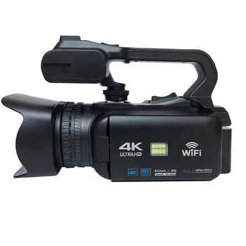 Видеокамера Wifi 4k цифровая видеокамера для ведения видеоблога в прямом эфире со светодиодной подсветкой