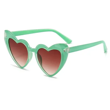 Новая любовь Вогнутые и выпуклые солнцезащитные очки Ins Wind Heart Хип-хоп Очки с солнцезащитным кремом и защитой от ультрафиолета Индивидуальность