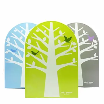 1 пара /лот, 3-х цветная металлическая подставка для книг с изображением дерева, SL00011
