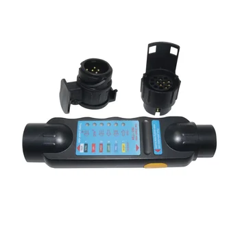 Комплект для проверки проводки прицепа 12 В 7-Контактный Тестер с 7-контактной головкой преобразователя сопротивления розетки для розетки питания