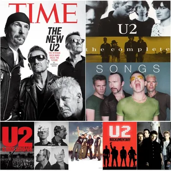 Плакат Ирландской Рок-Группы U2, Настенная Наклейка, Настенная Роспись В Помещении, Прикроватный Дисплей Для Спальни, Украшение Дома, Подвесная Картина