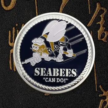 Новые монеты Challenge US Navy Seabees Can Do We Build We Fight Service Коллекция памятных монет Arts