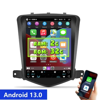8-ядерный автомобильный радиоприемник Android 13 с 2 DIN для Chevrolet Cruze 2008-2012, мультимедийные плееры, автомагнитола Carplay 4G GPS, головное устройство