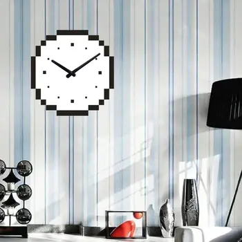 Пиксельные Настенные Часы Reloj De Pared Hogar Y Decoracion Украшение Спальни Гостиной Художественный Декор Комнаты Современный Дизайн Настенных Часов