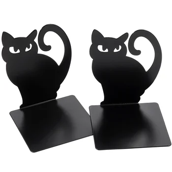 Подставка для книг Black Cat Металлические Держатели для отделки Розетка Органайзер для чтения Декоративные Железные Изысканные Офисные Подставки для файлов Подставки для книг