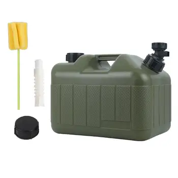 Портативный контейнер для хранения воды с краном, 10-литровый утолщенный резервуар для воды, походный чайник для пикника на открытом воздухе