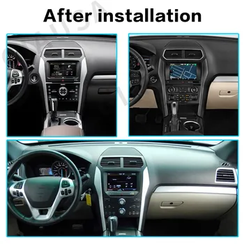 Для Ford Explorer 2011-2019 Android 12 Автомобильный Радиоприемник Стерео Экран Tesla Мультимедийный Плеер Carplay Auto 8G + 256G Bluetooth 13,6”