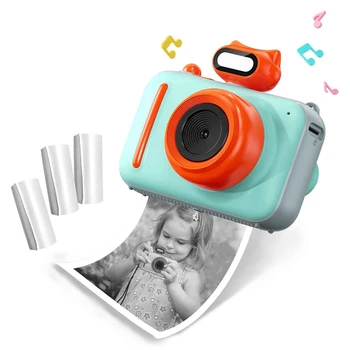 1 комплект детской камеры мгновенной печати 48 Мп Цифровая камера Selife Портативная камера Игрушка для детей с 3 бумагами для принтера