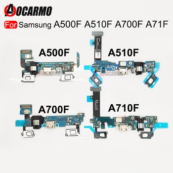Aocarmo Для Samsung A500F A510 A700F A50 A70 A51 A71 A10S A107 USB Зарядное Устройство Порт Разъем Для Зарядки Док-станция Плата Гибкий Кабель