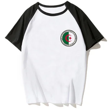 Алжирские футболки мужские забавные графические летние футболки для мальчиков 2000-х годов y2k дизайнерская одежда