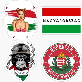 Карта Венгрии, наклейка с силуэтом флага для ноутбука, книги, холодильника, гитары, мотоциклетного шлема, ящика для инструментов, ПК, лодки