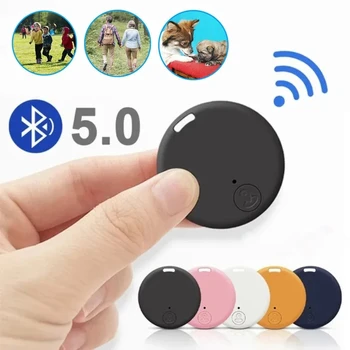 Портативное мини-устройство GPS-слежения с защитой от потери Bluetooth для домашних животных, кошелек для детей, аксессуары для IOS и Android, умный поисковик, локатор