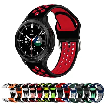 20 мм Силиконовый Ремешок Для Samsung Galaxy Watch4 40-44 мм/Watch 4 Classic 42-46 мм Браслеты Galaxy Active 2 Браслет Ремень