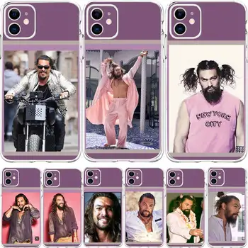 Розовый чехол для телефона Jason Momoa для Apple iPhone 14 13 12 11 Pro Max Mini XS Max X XR 7 8 Plus TPU чехол для телефона