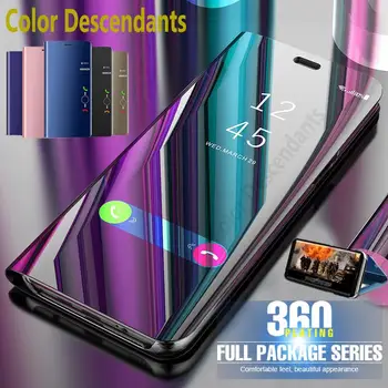 Умный Зеркальный Флип-Чехол Для Samsung Galaxy S21 S20 S10 S8 S9 Plus S20FE S7 S6 Edge Note 20 Ultra Note 10 Plus 9 8 10 Lite Cover