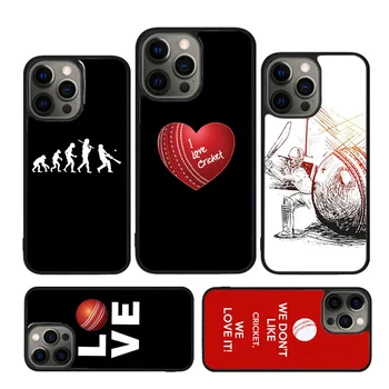 Чехол для Крикетиста Love Cricket Heart Cricket Player Для iPhone 15 SE 2020 XR X XS Max 6S 7 8 Plus 12 13 Mini 11 12 13 14 Pro Max Чехол-Бампер