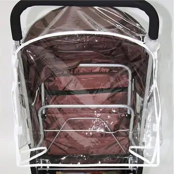 Складной дождевик для коляски Универсальный чехол для коляски Аксессуары для колясок Ветрозащитный прозрачный дождевик с вентиляционными отверстиями