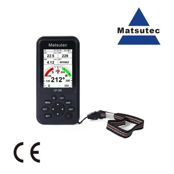 Ручной GPS-навигатор Matsutec GP-280/морской GPS-локатор, ручной высокочувствительный GPS-приемник / Различные навигационные экраны (черный)