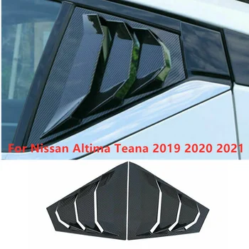 Накладка на заднее боковое вентиляционное окно автомобиля из углеродного волокна для Nissan Altima Teana 2019 2020 2021