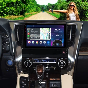 QLED 1280*720 P 8 Core 8 + 128 Г Автомагнитола для Toyota Alphard Vellfire H30 2015-2022 GPS Carplay Автомобильный Мультимедийный плеер 4G LTE