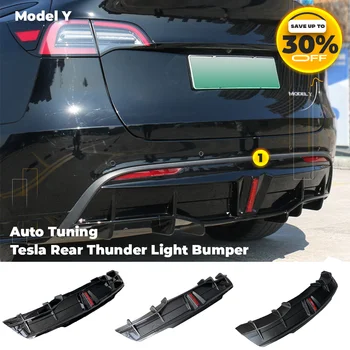 2023 Tesla Modely Задний Диффузор Thunder Kit Бампер Для Губ Подбородок Обвес Дефлектор Тюнинг Аксессуары Для Tesla Model 3 Y 2017- 2023