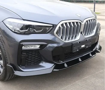 ABS Черный Передний бампер для губ, Боковая юбка кузова, Крыло, Спойлер, Задняя крышка диффузора для BMW X6 G06 2019 2020 2021 2022