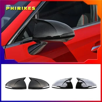 Автомобильные аксессуары Пианино Черный Тюнинг Авто Спорт Дизайн летучей мыши RS Боковая крышка зеркала с дизайном летучей мыши для Hyundai Sonata DN8 2020 2021