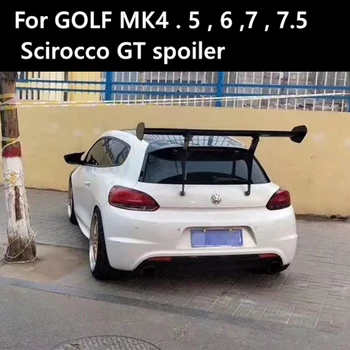 для Scirocco Golf 4 5 6 7 MK4 MK5 MK6 MK7 MK7.5 GT Стиль Углеродного Волокна для Volkswagen Хэтчбек универсальный спойлер