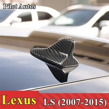 Сигнальная антенна в виде акульих плавников на крыше автомобиля, натуральная карбоновая накладка для Lexus LS 2007 2008 2009 2010 2011 2012 2013 2014 2015