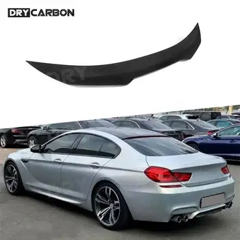для BMW 6 серии F06 F12 Седан 2012-2017 Задний багажник из сухого углеродного волокна, утиный спойлер, Крыло, задний спойлер, автомобильные Аксессуары