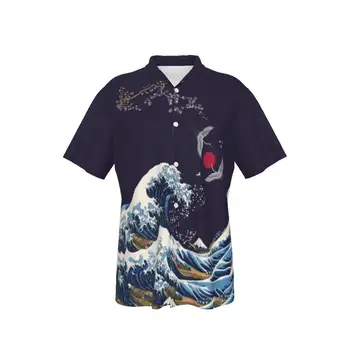 Мужская гавайская рубашка с принтом 