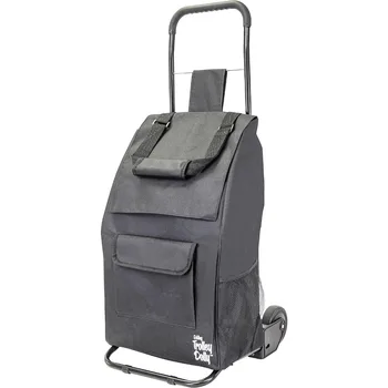 Складная корзина для покупок с колесиками и съемной сумкой и персональная сумка на колесиках Ручная тележка Стандартная рыночная тележка