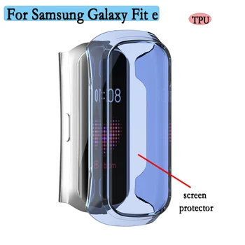 Чехол из ТПУ Samsung Galaxy Fit e Protector Shell с защитной пленкой для экрана, полное покрытие, мягкие средства защиты экрана