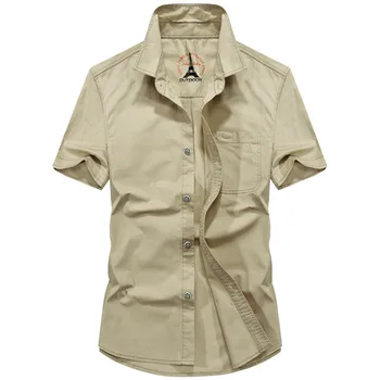 Летняя тонкая новая мужская повседневная рубашка свободного покроя с короткими рукавами и лацканами 2023 года, рабочая рубашка оверсайз