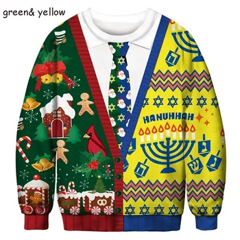 Уродливый Рождественский свитер с забавным Горбатым оленем Climax, Безвкусные Джемперы, Топы