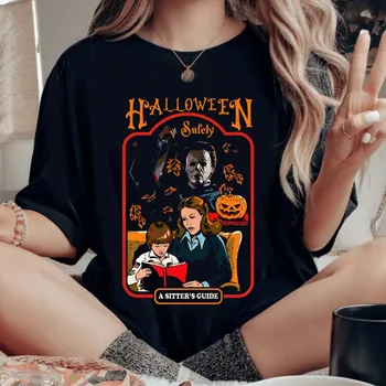 Модная футболка в уличном стиле с принтом, осенняя одежда на Хэллоуин, женский топ на День Благодарения, модная футболка с буквенным принтом.