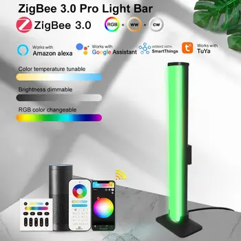 ZigBee 3.0 RGBCCT 4 Вт Световая панель GLEDOPTO DC5V USB Tuya Smart Life SmartThing Homey Alexa App Voice RF Пульт Дистанционного Управления Ночник