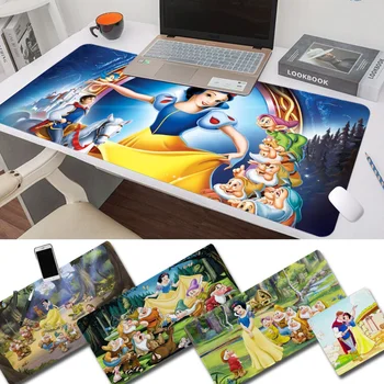 Коврик для мыши Disney Snow White Princess Красивый большой игровой коврик для мыши XL XXL Размер геймерского коврика для мыши для игровой клавиатуры для Геймера
