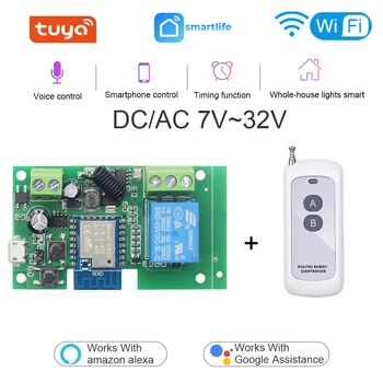 Приложение Tuya WiFi Smart Switch, Беспроводной пульт дистанционного управления, универсальный таймер отключения, SmartLife, Работа с выключателем света, аксессуары Alexa