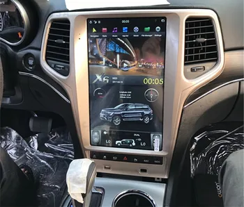 Для Jeep Grand Cherokee 2010-2018 2019 Автомобильный Радиоприемник с Сенсорным Экраном 13,6 дюймов, Обновление Беспроводного Мультимедийного Плеера CarPlay, 8-Ядерный Стерео