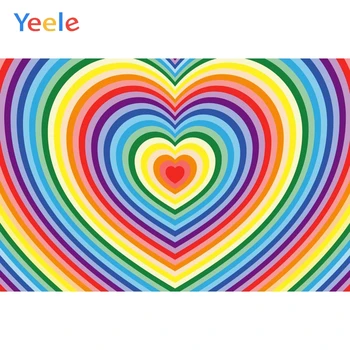 Yeele Happy Valentines Day Heart Shape Spiral Love Photography Backgrounds Персонализированный Фотографический Фон Для Фотостудии