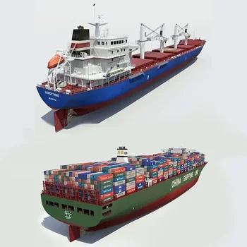 Украшение модели корабля, модель сверхбольшого контейнеровоза, модель судна для перевозки природного сжиженного газа, модель сухогруза для перевозки сырой нефти, игрушечная модель сухогруза