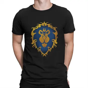Футболка World of Warcraft Lion с графическим рисунком, мужские топы, Винтажная Модная Летняя футболка в стиле Харадзюку с коротким рукавом