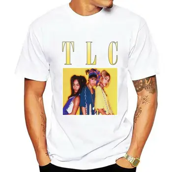 летние футболки с круглым вырезом, футболки TLC, футболки в стиле 90-х годов, Винтажные футболки, повседневная брендовая футболка, хлопковый топ