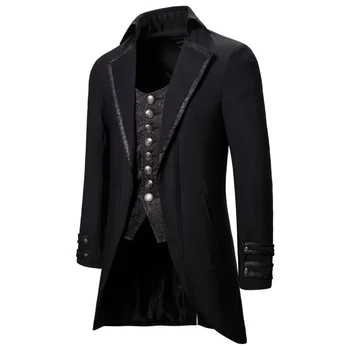 Осенью и зимой 2023 года новое мужское модное вечернее платье для джентльмена, универсальное пальто