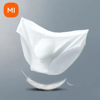 Xiaomi YOUPIN Ультратонкое сексуальное мужское нижнее белье, бесшовные трусы, Летние дышащие полупрозрачные трусы из ледяного шелка, быстросохнущие