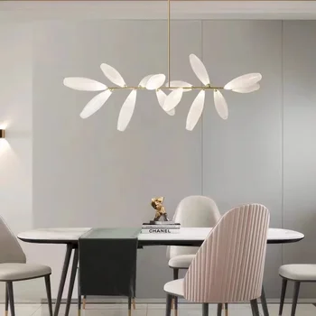 Креативная люстра для обеденного стола в скандинавском стиле, современный минималистичный и великолепный светильник в гостиной, ресторанная люстра