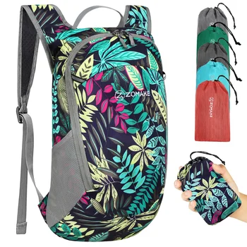ZOMAKE Легкий Упаковываемый складной рюкзак, водонепроницаемый для кемпинга, путешествий, пешего туризма, мужчин, женщин, рыбалки, мини-рюкзак