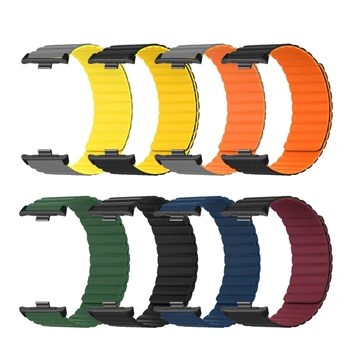 Магнитный Ремешок Для Часов Мягкий Ремешок-Браслет BeltWaterproof Wristband для MiBand 8