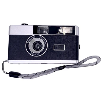 Ретро-35-миллиметровая камера для наведения и съемки со вспышкой Запечатлевает воспоминания на пленке, идеально подходящей для любителей фотографии